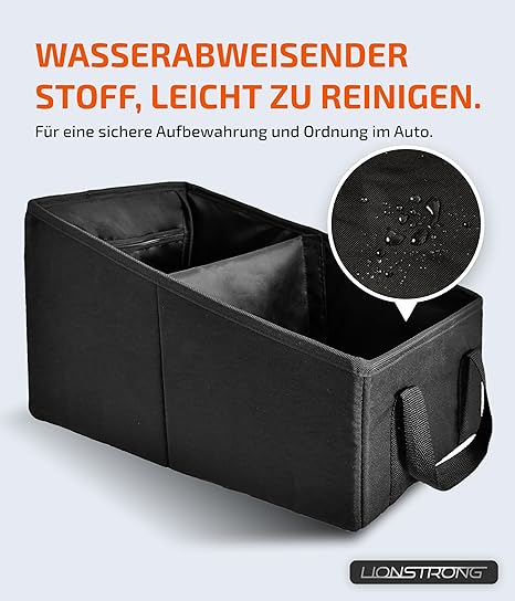 abzinsung rückstellung aufbewahrung LIONSTRONG® Auto Organizer Box für Rücksitz & Beifahrersitz schwarz [W