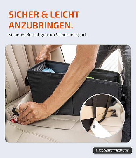 rückstellung aufbewahrung abzinsung LIONSTRONG® Auto Organizer Box für Rücksitz & Beifahrersitz schwarz [W