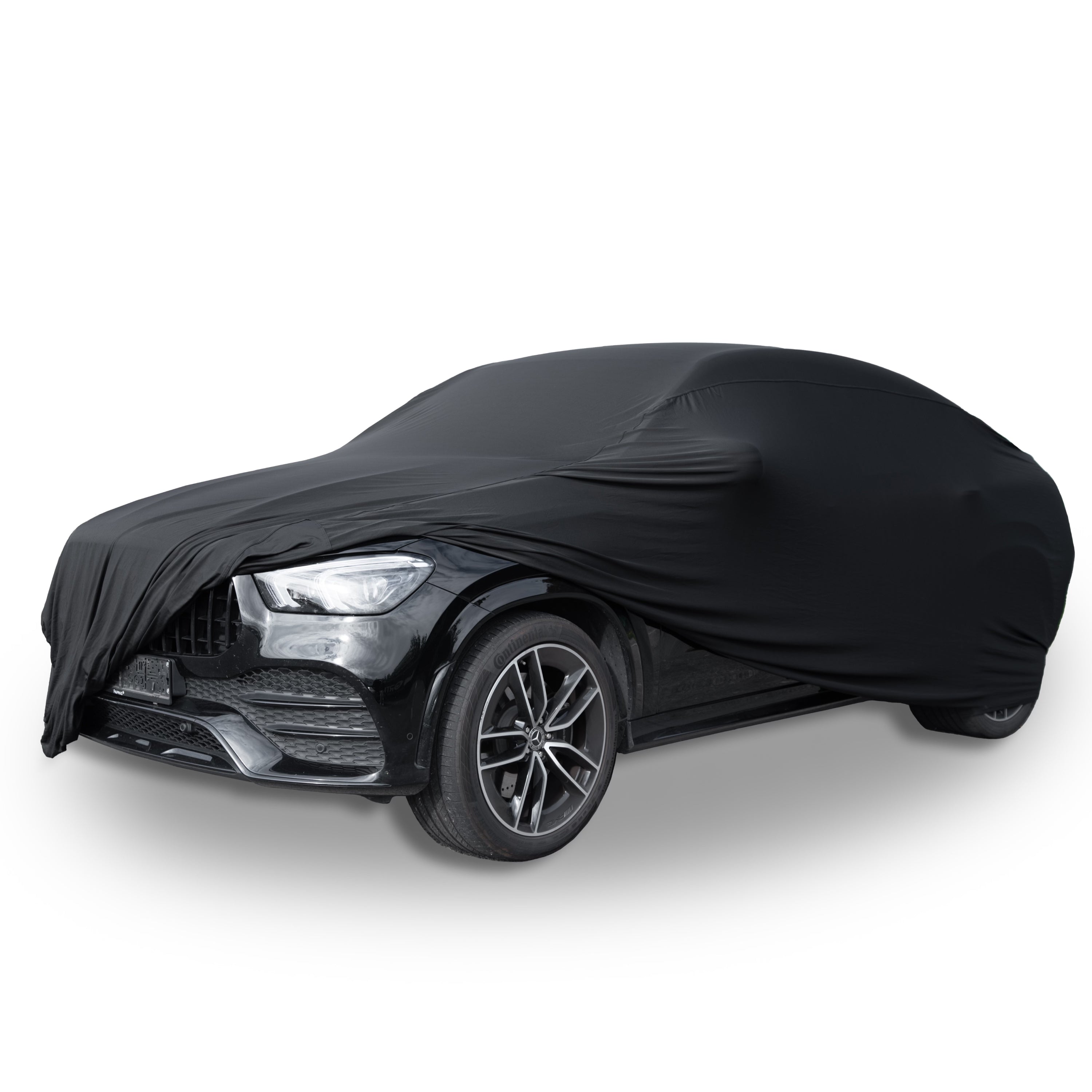 Autoabdeckung für den Innenraum – Zuverlässiger Schutz vor Staub & Schmutz für Kleinwagen, Limousine & SUV – mit Aufbewahrungstasche – Sicherer Halt durch Gummizug – Sportliches Design